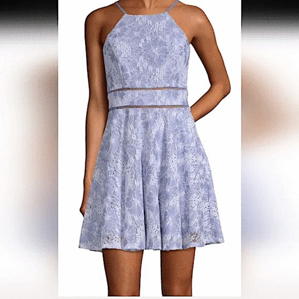 NWT City Triangles Periwinkle Lace Dress Size 15